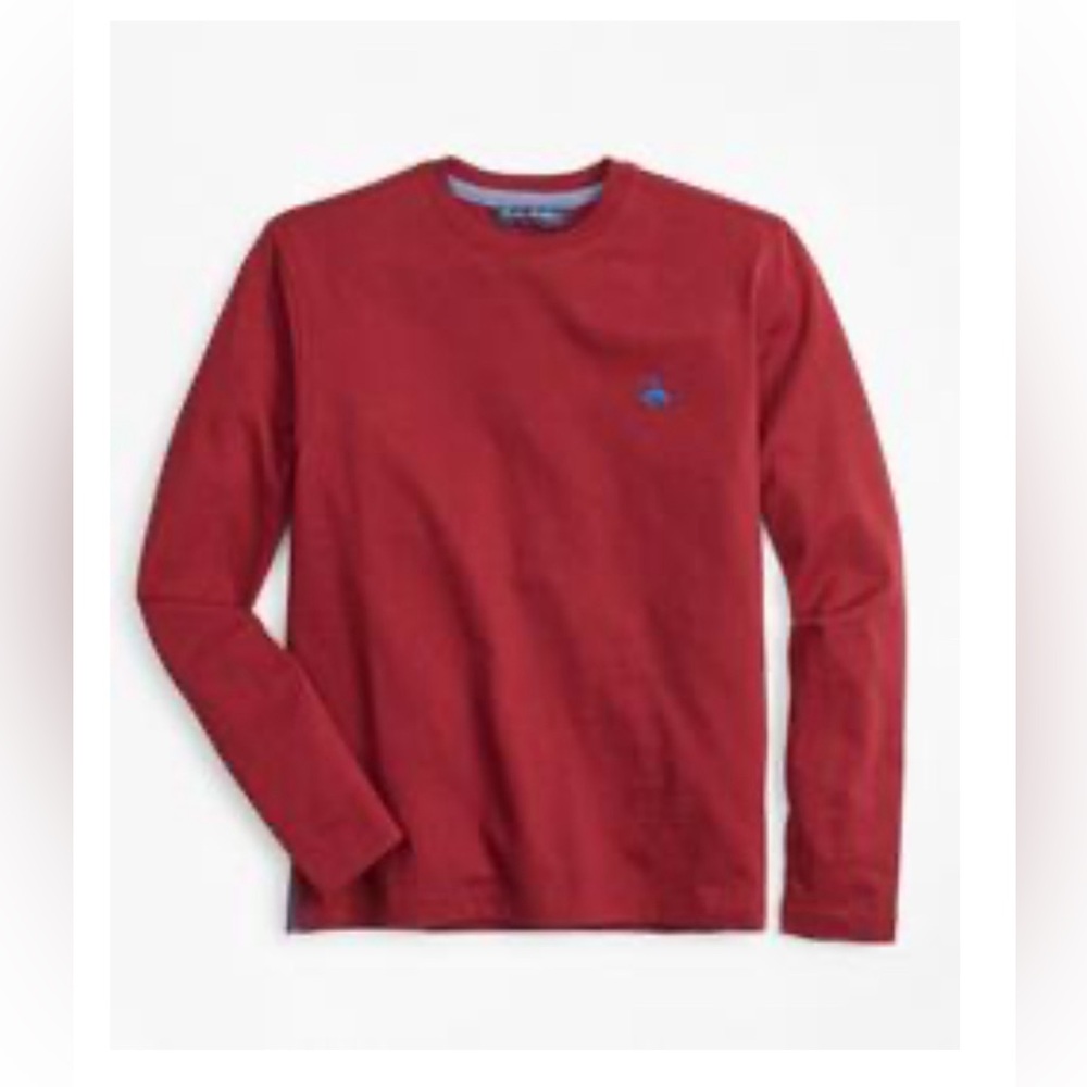 Brooks Brothers Boys Cotton Long-Sleeve Crewneck T-Shirt- Large